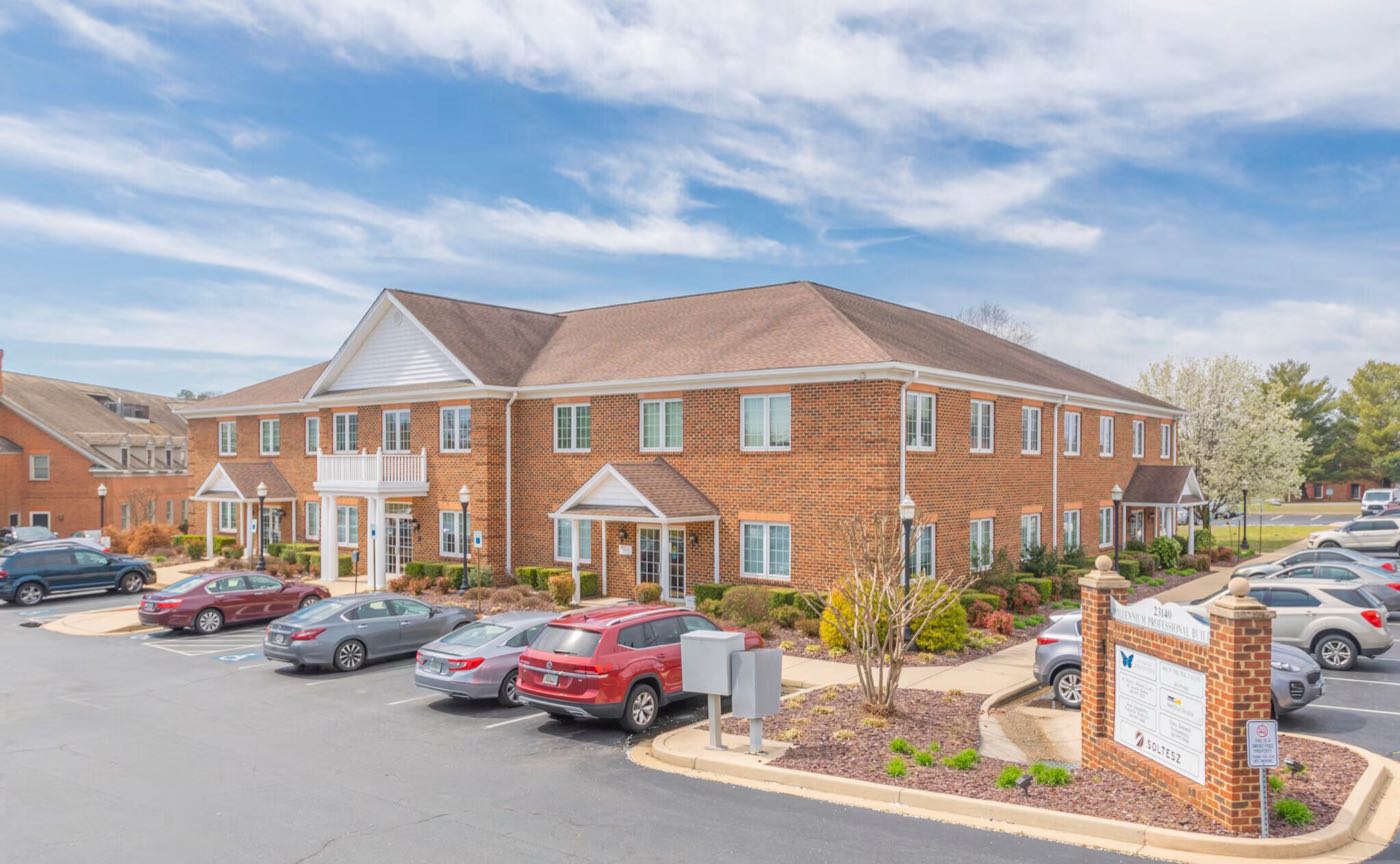The Millennium Building, a two-story brick professional office building in Leonardtown, Maryland